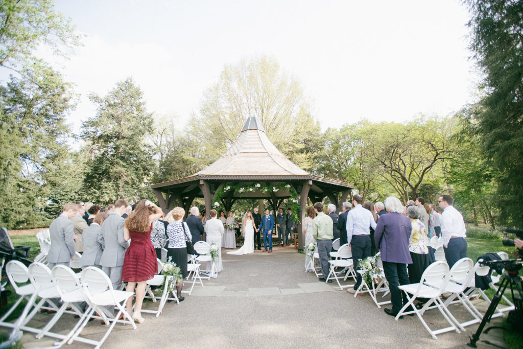 Wedding Ceremony at the Lehmann Rose Garden at the Missouri Botanical Garden