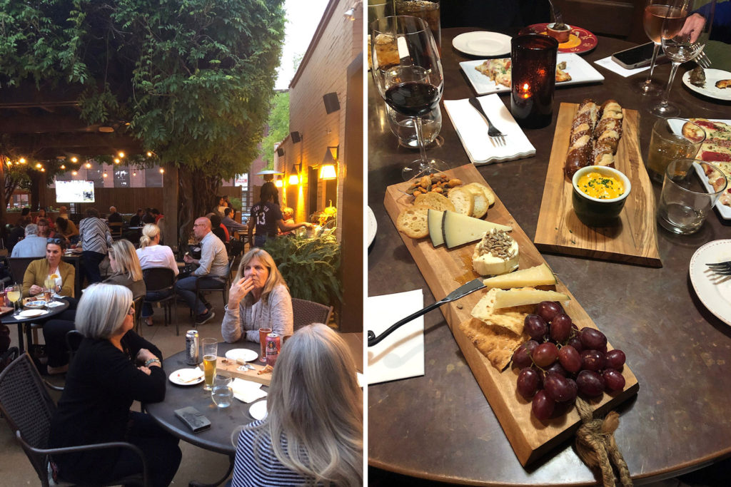 wine down wednesday with cheese platter