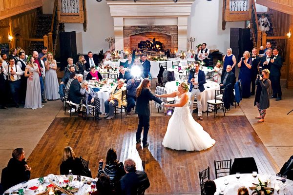 Avalon Hall at Overlook Farm wedding couple dancing