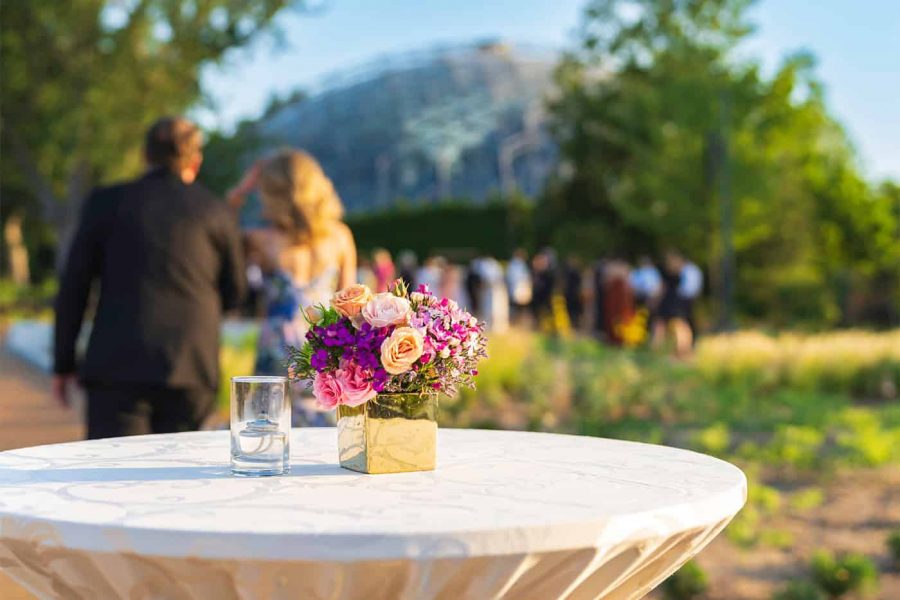 flowers on table